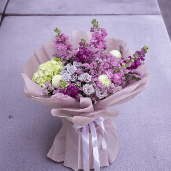 JENEEN FLOWERS FLOWERS PURPLE HYDRANGEA