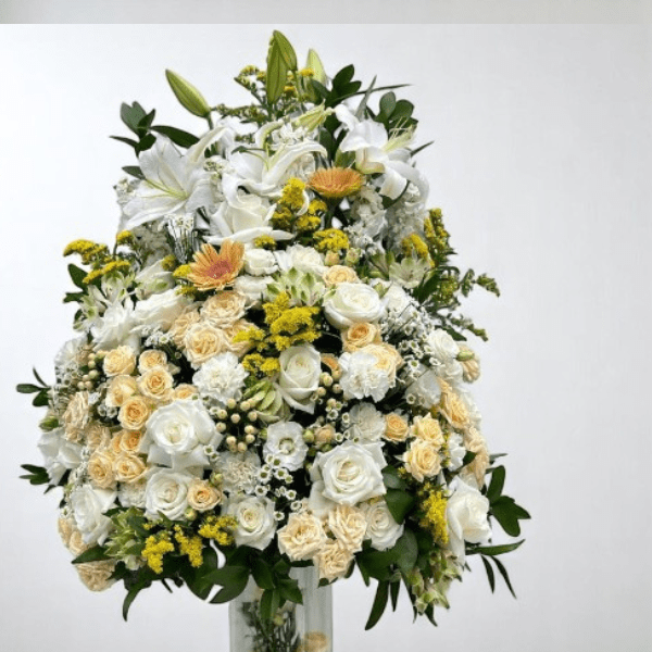 JENEEN FLOWERS FLOWERS VASE casablanca-white