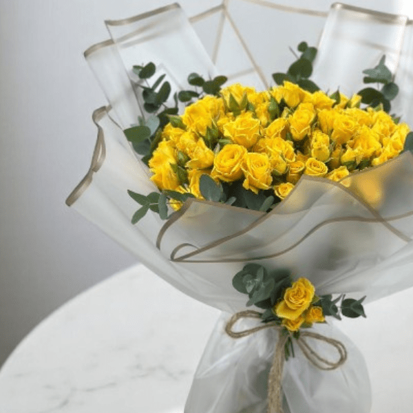JENEEN FLOWERS flowers BABY ROES YELLOW - Delightfully Bright Roses