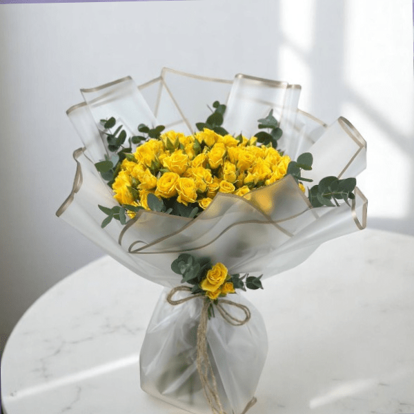 JENEEN FLOWERS flowers BABY ROES YELLOW - Delightfully Bright Roses