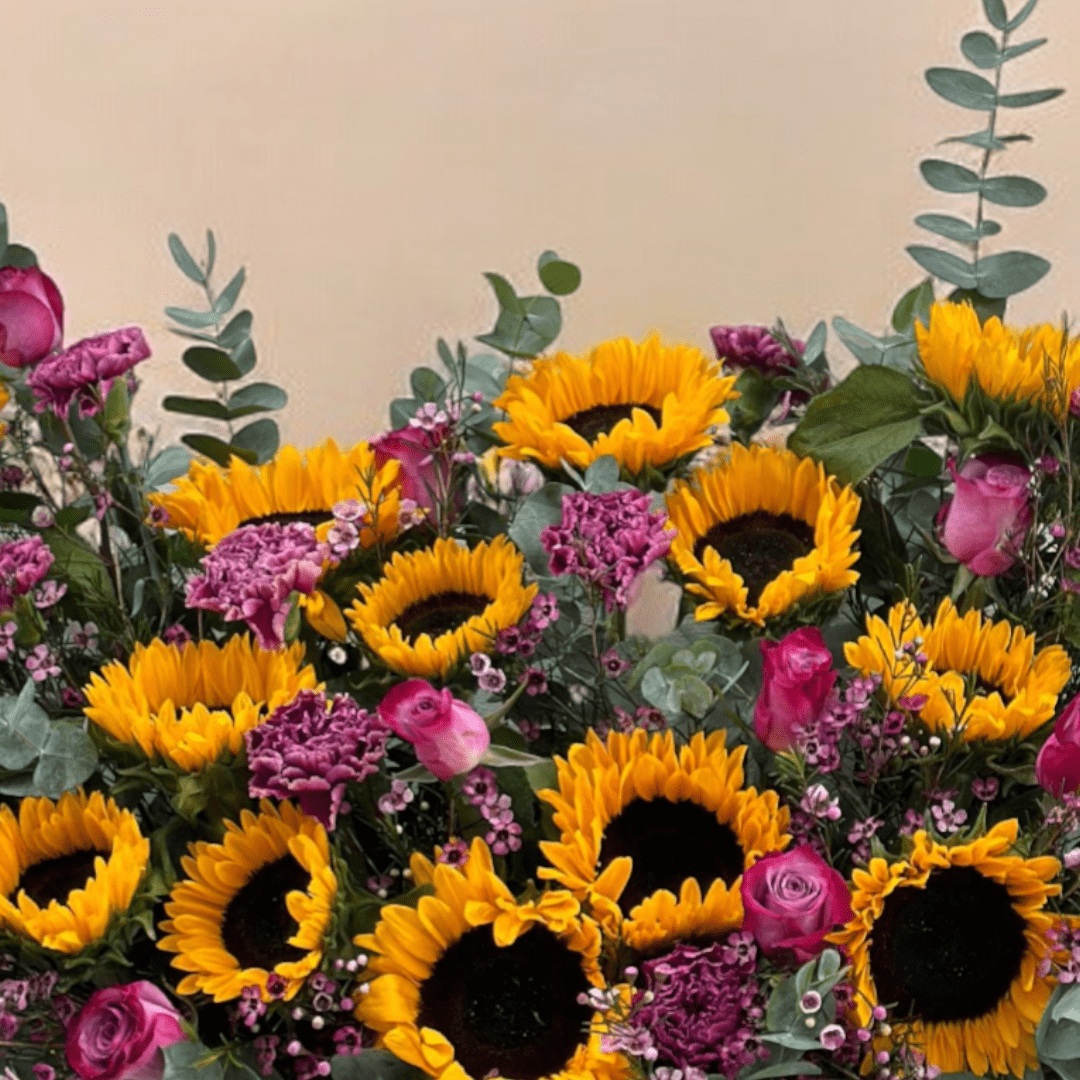 JENEEN FLOWERS flowers PURPLE SUNFLOWERS