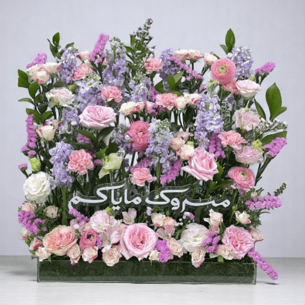 JENEEN FLOWERS FLOWERS Soft Pink Acrylic Baby Girl