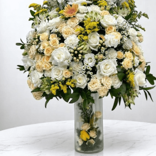 JENEEN FLOWERS FLOWERS VASE casablanca-white