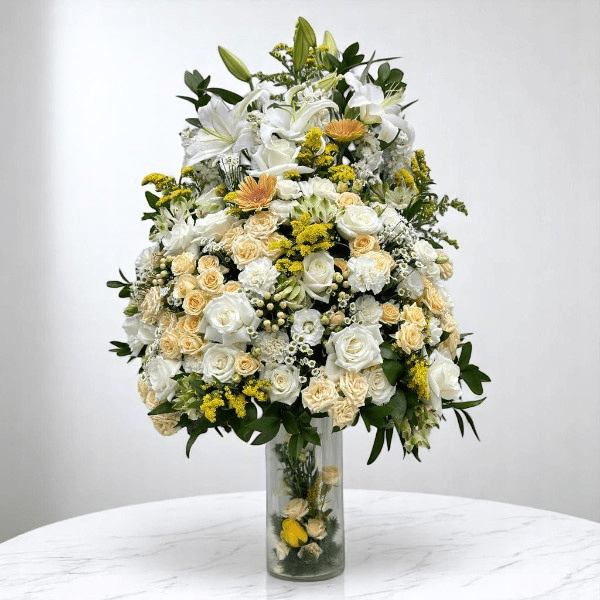 JENEEN FLOWERS FLOWERS VASE casablanca-white