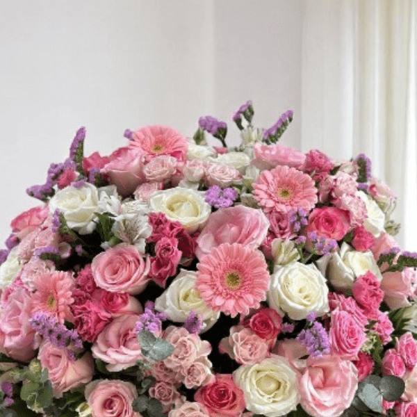 JENEEN FLOWERS FLOWERS VASE pink round vase