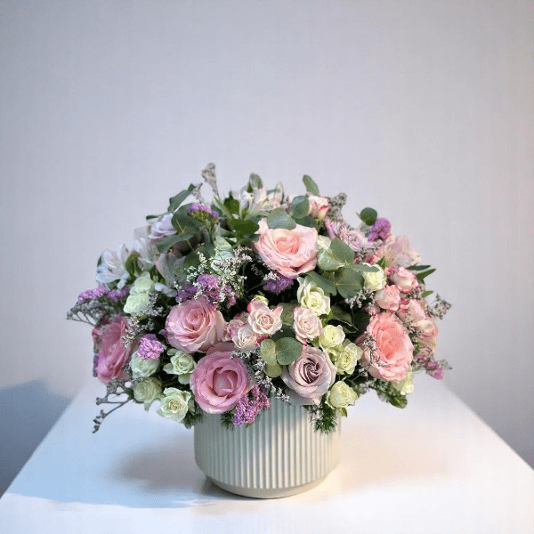 JENEEN FLOWERS FLOWERS VASE pinkish  ceramic vase